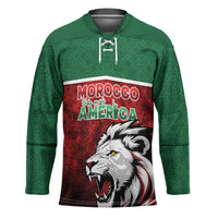 Custom Morocco Football Dream 2026 Hockey Jersey Atlas Lions Journey To America