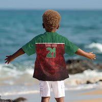 Custom Morocco Football Dream 2026 Kid Hawaiian Shirt Atlas Lions Journey To America
