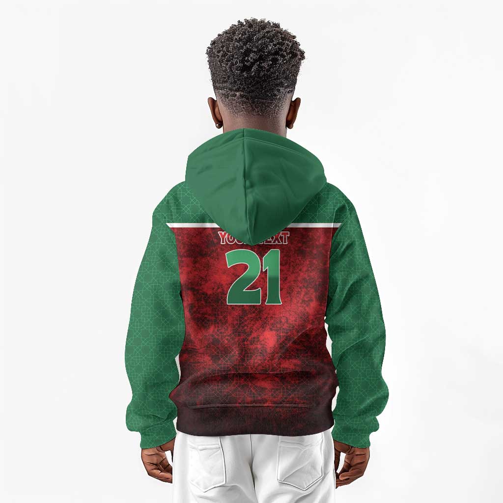 Custom Morocco Football Dream 2026 Kid Hoodie Atlas Lions Journey To America