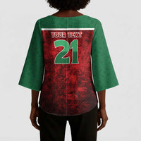 Custom Morocco Football Dream 2026 Kimono Sleeve Blouse Atlas Lions Journey To America