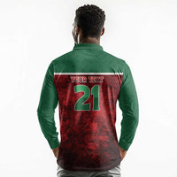 Custom Morocco Football Dream 2026 Long Sleeve Polo Shirt Atlas Lions Journey To America