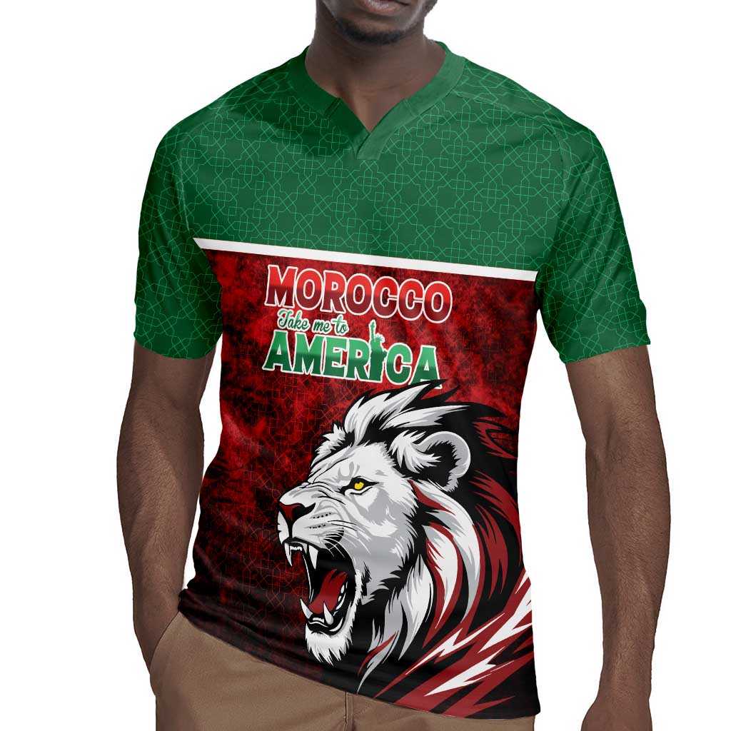 Custom Morocco Football Dream 2026 Rugby Jersey Atlas Lions Journey To America