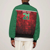 Custom Morocco Football Dream 2026 Sleeve Zip Bomber Jacket Atlas Lions Journey To America