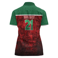 Custom Morocco Football Dream 2026 Women Polo Shirt Atlas Lions Journey To America