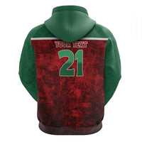 Custom Morocco Football Dream 2026 Zip Hoodie Atlas Lions Journey To America
