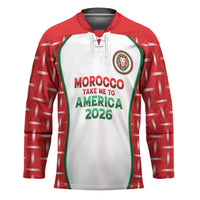 Custom Morocco Football Dream 2026 Hockey Jersey Take Me To America