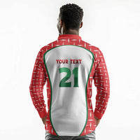 Custom Morocco Football Dream 2026 Long Sleeve Polo Shirt Take Me To America