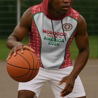 Custom Morocco Football Dream 2026 Sleeveless Hoodie Take Me To America