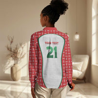 Custom Morocco Football Dream 2026 Women Casual Shirt Take Me To America