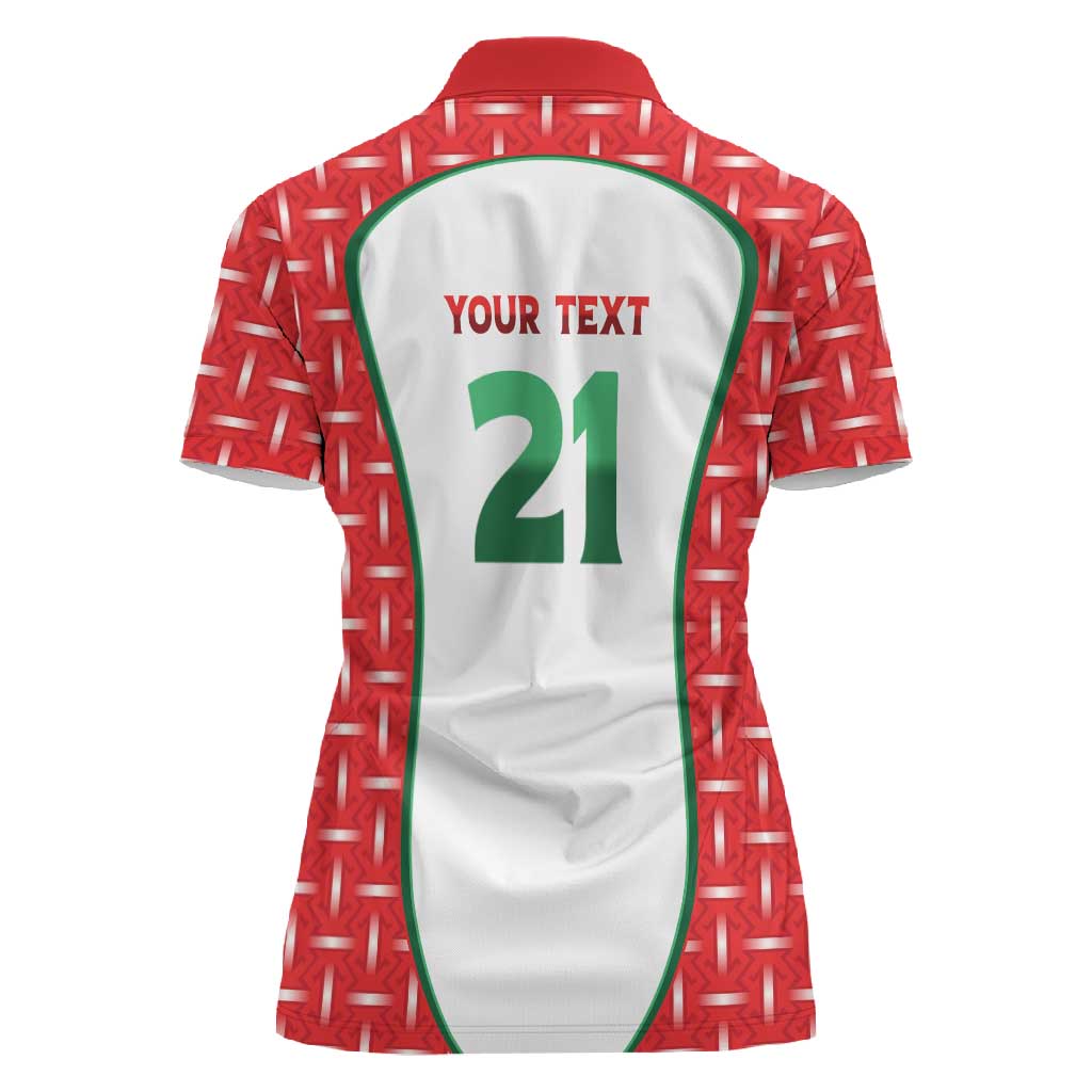 Custom Morocco Football Dream 2026 Women Polo Shirt Take Me To America