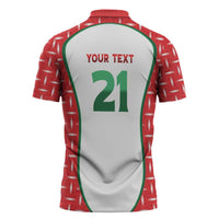 Custom Morocco Football Dream 2026 Zipper Polo Shirt Take Me To America