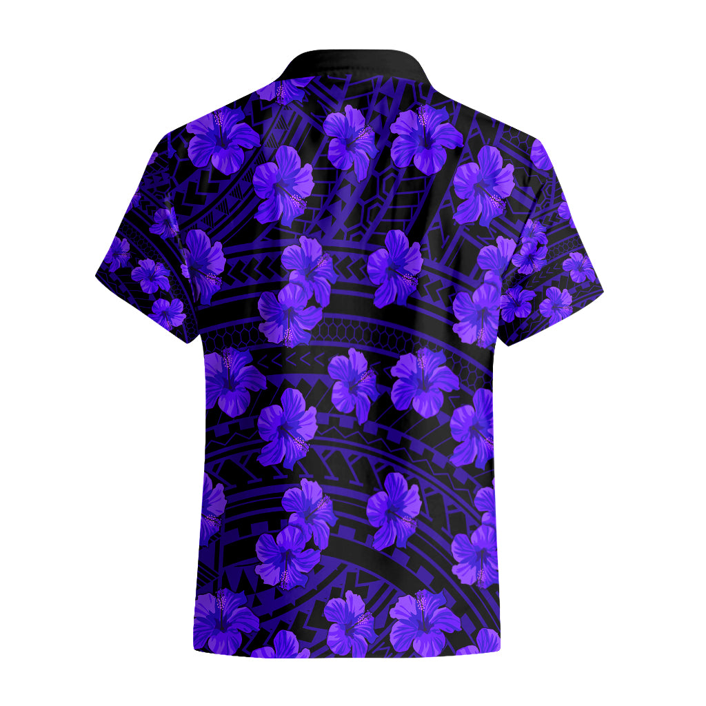 Polynesian Pride Hawaii Style With Hibiscus Hawaiian Shirt Blue - Wonder Print Shop
