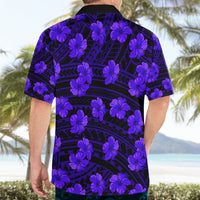 Polynesian Pride Hawaii Style With Hibiscus Hawaiian Shirt Blue - Wonder Print Shop