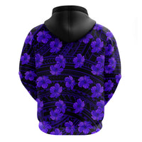 Polynesian Pride Hawaii Style With Hibiscus Hoodie Blue - Wonder Print Shop