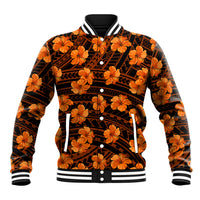 Polynesian Pride Hawaii Style With Hibiscus Baseball Jacket Gold LT9 - Wonder Print Shop