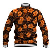 Polynesian Pride Hawaii Style With Hibiscus Baseball Jacket Gold LT9 - Wonder Print Shop
