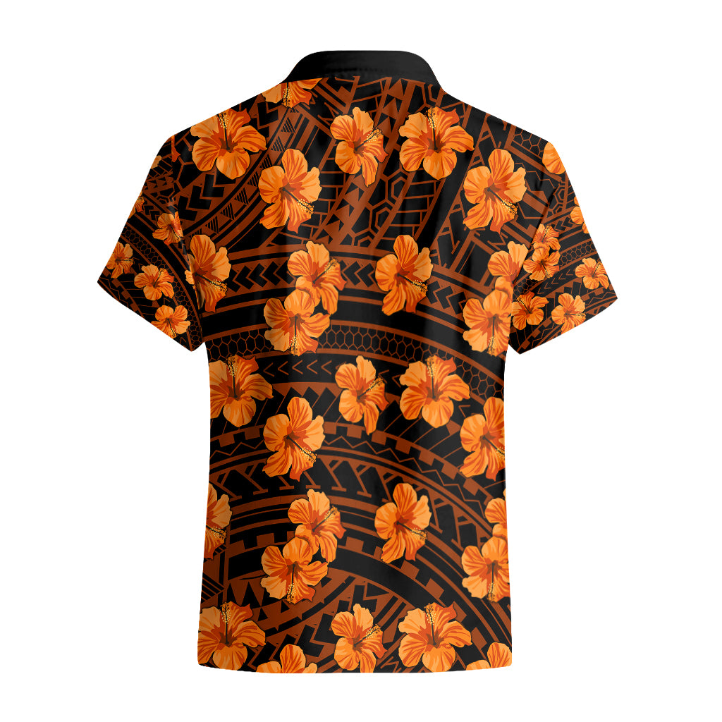 Polynesian Pride Hawaii Style With Hibiscus Hawaiian Shirt Gold - Wonder Print Shop