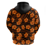 Polynesian Pride Hawaii Style With Hibiscus Hoodie Gold - Wonder Print Shop