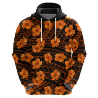 Polynesian Pride Hawaii Style With Hibiscus Hoodie Gold - Wonder Print Shop