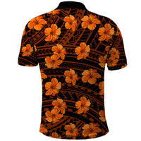 Polynesian Pride Hawaii Style With Hibiscus Polo Shirt Gold - Wonder Print Shop