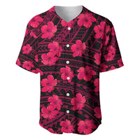 Polynesian Pride Hawaii Style With Hibiscus Baseball Jersey Pink LT9 - Wonder Print Shop