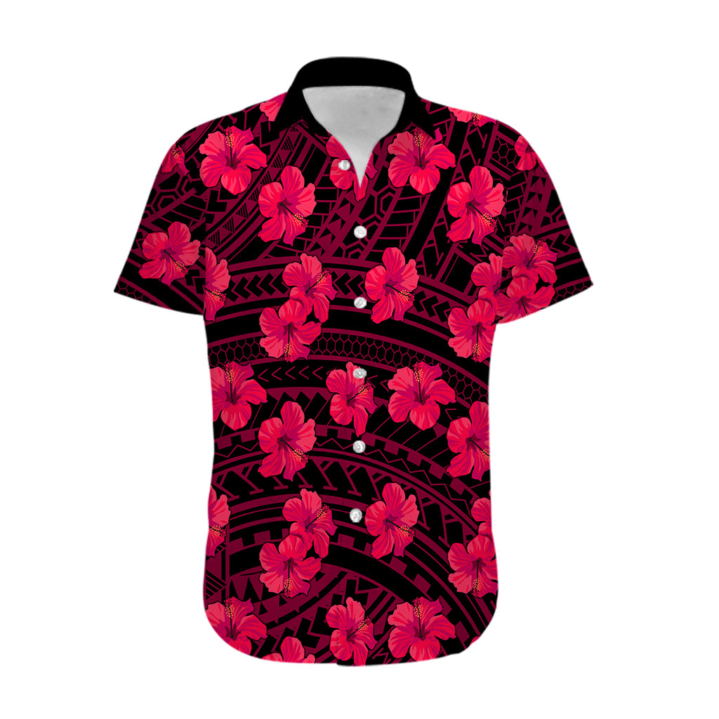 Polynesian Pride Hawaii Style With Hibiscus Hawaiian Shirt Pink - Wonder Print Shop