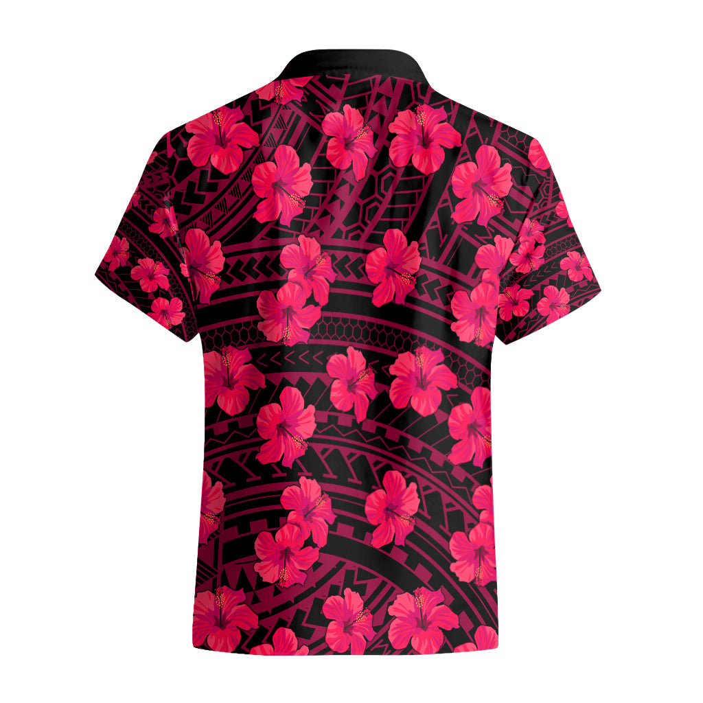 Polynesian Pride Hawaii Style With Hibiscus Hawaiian Shirt Pink - Wonder Print Shop