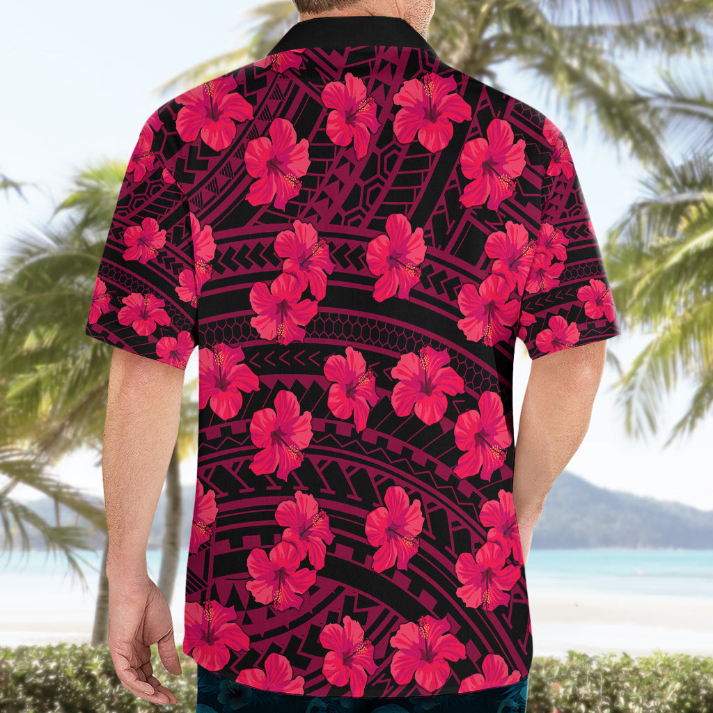 Polynesian Pride Hawaii Style With Hibiscus Hawaiian Shirt Pink - Wonder Print Shop