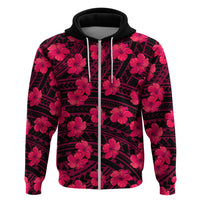 Polynesian Pride Hawaii Style With Hibiscus Hoodie Pink - Wonder Print Shop