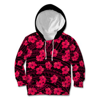 Polynesian Pride Hawaii Style With Hibiscus Kid Hoodie Pink - Wonder Print Shop