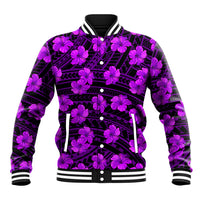 Polynesian Pride Hawaii Style With Hibiscus Baseball Jacket Purple LT9 - Wonder Print Shop