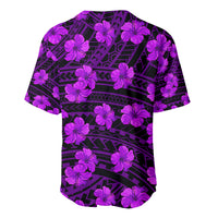 Polynesian Pride Hawaii Style With Hibiscus Baseball Jersey Purple LT9 - Wonder Print Shop
