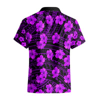 Polynesian Pride Hawaii Style With Hibiscus Hawaiian Shirt Purple - Wonder Print Shop