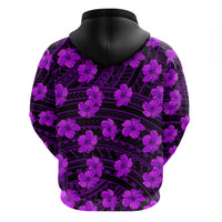 Polynesian Pride Hawaii Style With Hibiscus Hoodie Purple - Wonder Print Shop