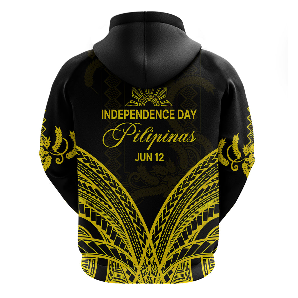 Philippines Independence Day Hoodie Pechera With Side Barong Patterns - Wonder Print Shop