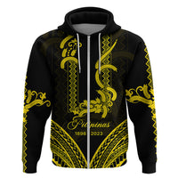 Custom Philippines Independence Day Hoodie Pechera With Side Barong Patterns - Wonder Print Shop
