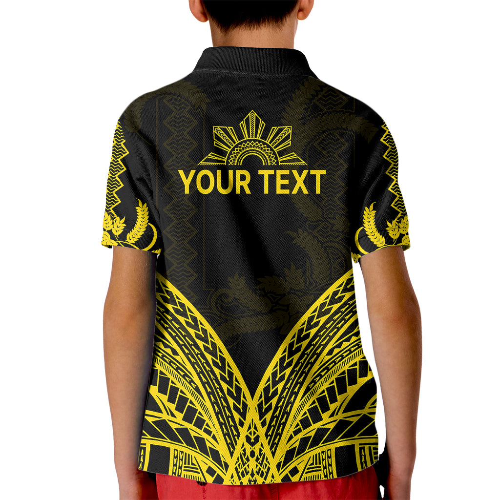Custom Philippines Polo Shirt Independence Day for Kid Pechera With Side Barong Patterns - Wonder Print Shop