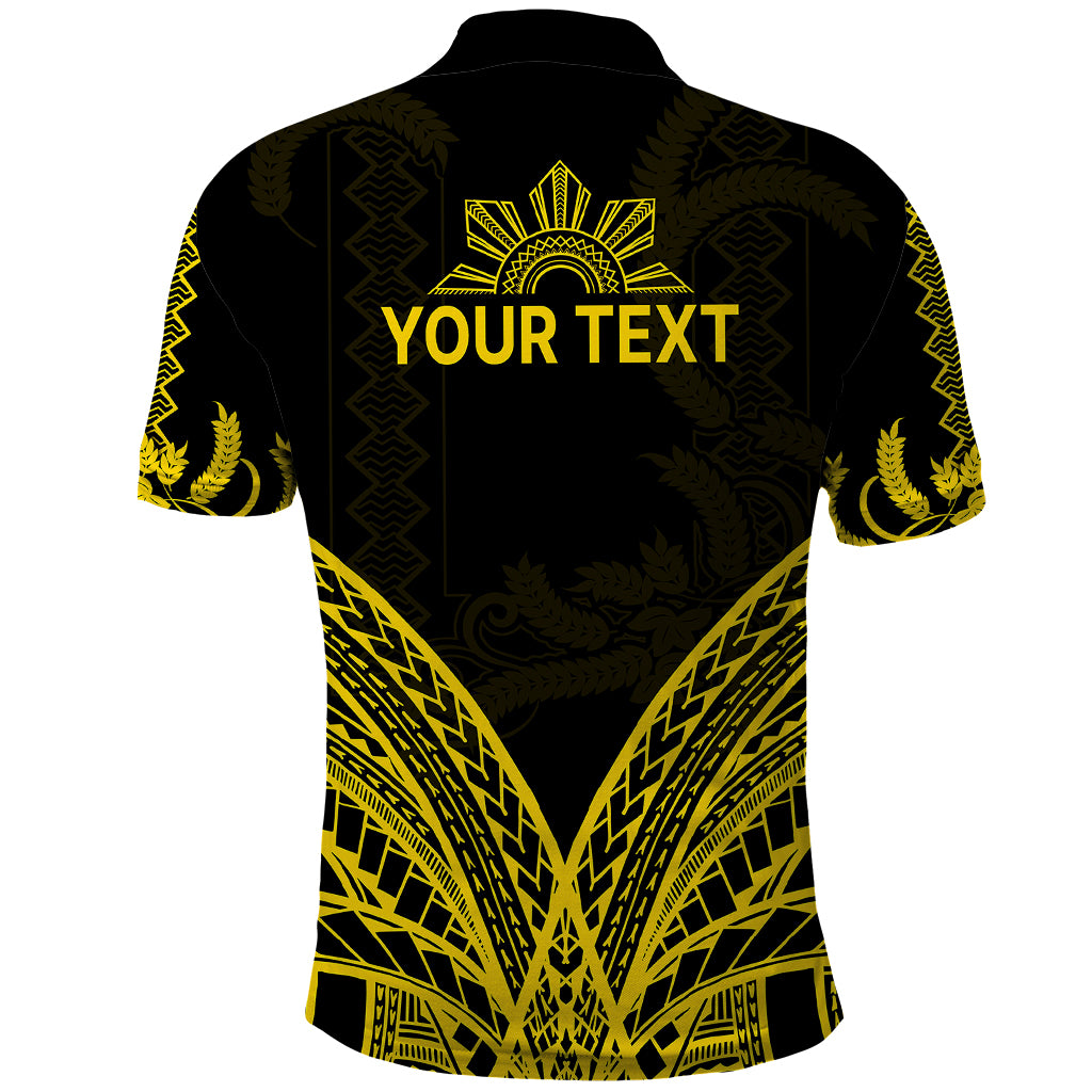 Custom Philippines Polo Shirt Independence Day Pechera With Side Barong Patterns - Wonder Print Shop
