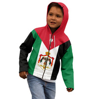 Hashemite Kingdom of Jordan Kid Hoodie Jordan Flag Style - Wonder Print Shop