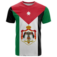 Hashemite Kingdom of Jordan T Shirt Jordan Flag Style - Wonder Print Shop