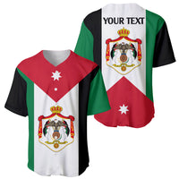 Personalised Hashemite Kingdom of Jordan Baseball Jersey Jordan Flag Style LT9 - Wonder Print Shop