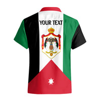 Personalised Hashemite Kingdom of Jordan Hawaiian Shirt Jordan Flag Style - Wonder Print Shop