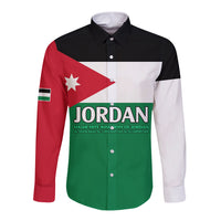 Jordan Long Sleeve Button Shirt Jordan Independence Anniversary Simple Flag Style - Wonder Print Shop