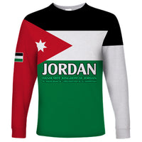 Jordan Long Sleeve Shirt Jordan Independence Anniversary Simple Flag Style - Wonder Print Shop
