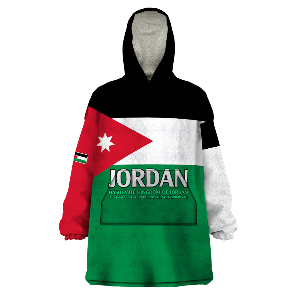 Jordan Wearable Blanket Hoodie Jordan Independence Anniversary Simple Flag Style - Wonder Print Shop