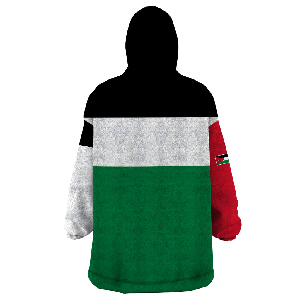 Jordan Wearable Blanket Hoodie Jordan Independence Anniversary Simple Flag Style - Wonder Print Shop