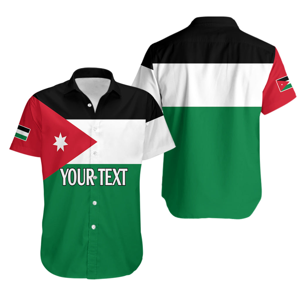 Personalised Jordan Hawaiian Shirt Jordan Independence Anniversary Simple Flag Style - Wonder Print Shop