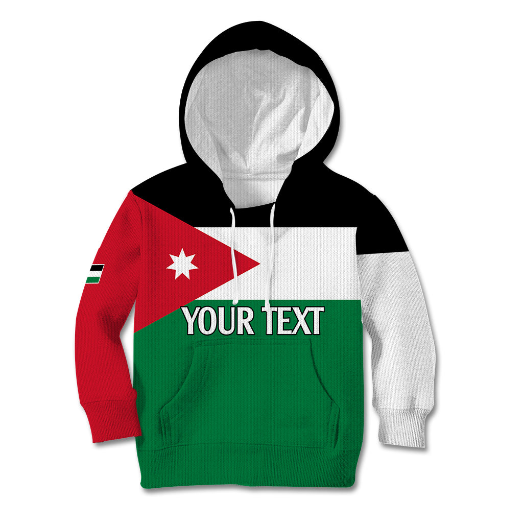 Personalised Jordan Kid Hoodie Jordan Independence Anniversary Simple Flag Style - Wonder Print Shop