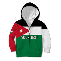 Personalised Jordan Kid Hoodie Jordan Independence Anniversary Simple Flag Style - Wonder Print Shop