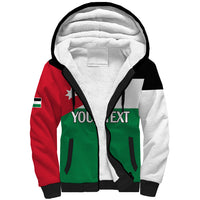 Personalised Jordan Sherpa Hoodie Jordan Independence Anniversary Simple Flag Style - Wonder Print Shop